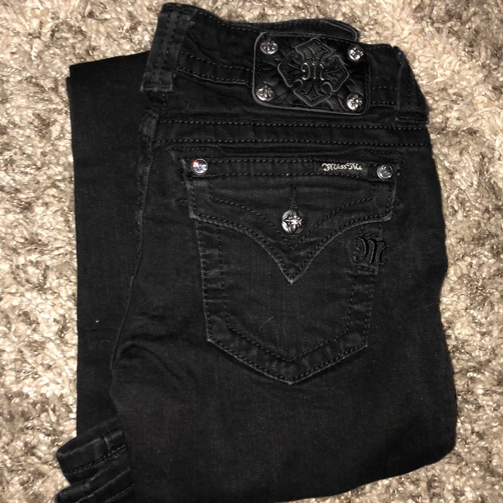Miss Me Black Flare Jeans Size 26